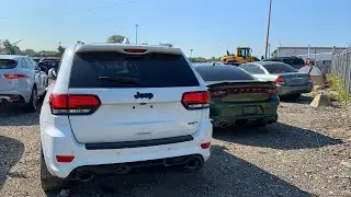 PLENTY OF CHEAP JEEP GRAND CHEROKEE TRACKHAWKS & SRT'S AT COPART & THE INSURANCE AUTO AUCTIONS!