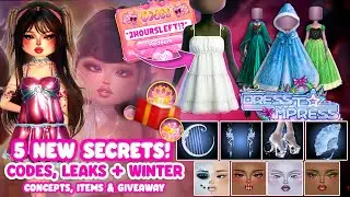 5 NEW DTI Secrets, Winter Update Leaks, Codes & Free Items DRESS TO IMPRESS! ☃️❄️