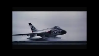US Navy F4D Skyrays operations on USS Shangri-La (CVA-38)
