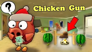 ЧТО ЗАДУМАЛИ ЭТИ АРБУЗЫ В ЧИКЕН ГАН(CHICKEN GUN)!?Мини-фильм "новогодний сюрприз"
