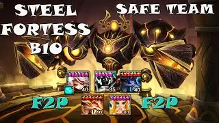 Summoners War - STEEL FORTRESS B10 Safe Auto Team (Runes At the End)