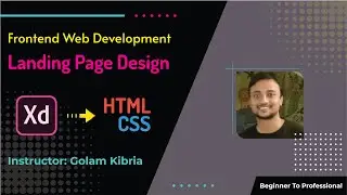 XD to HTML Responsive Landing Page Design Part 01