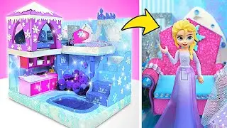 DIY Elsa's Mini Castle❄️🏰 #shorts