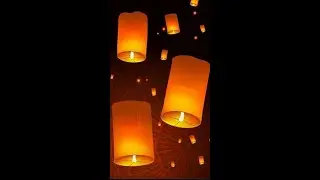 Charles law- why does a wish paper lantern goes up? 