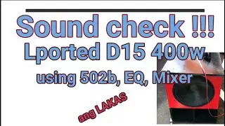 Lported 502b equalizer mixer SOUND CHECK