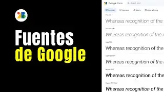 Como BAJAR FUENTES de Google | Mejores Tipos de Letra