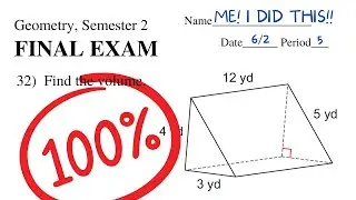 40 Minute Study Guide for GEOMETRY 2 FINAL EXAM