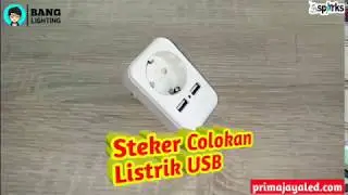 Steker Colokan Listrik USB - Prima Jaya LED