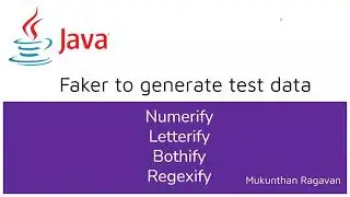 Java Faker - Generate Test Data [ within range, within list, with regex , user personal data]