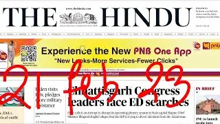 21 February 2023 The Hindu Newspaper Analysis