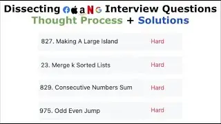 Dissecting FAANG Interview Questions