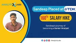 Sandeep's Story of Achieving 160% Hike and Becoming a Sr. Analyst