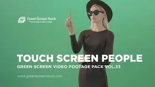 Touch Screen People – Green Screen Video Footage Pack 