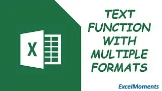 Magical TEXT function in Excel with Multiple custom formats at once
