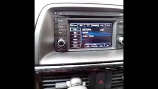 Mazda cx 5.Как сделать чтоб штатная магнитола не светилась во время езды