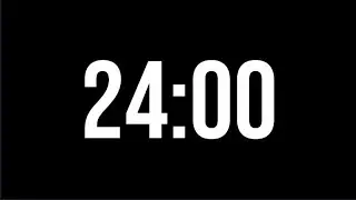 24 Minute Countdown Timer | Minimal