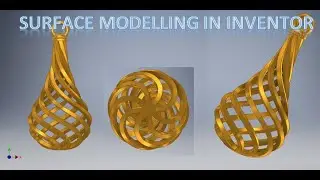 Surface Modelling in Inventor || Inventor Tutorials || 3d Drawing Basics || Drawing tutorials || 3d
