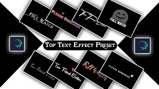 Alight Motion Text Presets || Alight Motion Lyrics Effect Preset  || Text Effect Preset