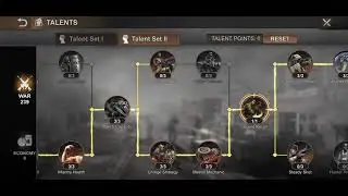 War talents setup