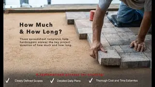 Paver Estimating Spreadsheet Demo #hardscape #pavers