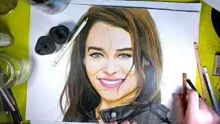 Drawing Emilia Clarke - Time Lapse