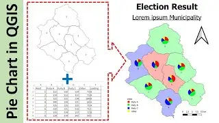 Pie Charts in QGIS || Showing Election Results in Map