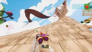 All-Star Fruit Racing: Time Attack Gold - Seed Cloud (Three Pistons)