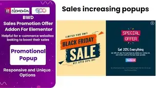 Supercharge Your Elementor Experience with BWD Sales Promotion Offer Addon! 🚀