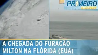 Furacão Milton: veja imagens aéreas e ao vivo da Flórida, nos EUA | Primeiro Impacto (09/10/24)