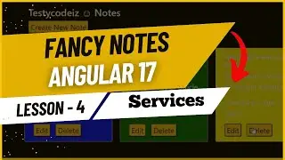 Angular 17 Fancy Notes Application from scratch | services using HttpClient in Angular