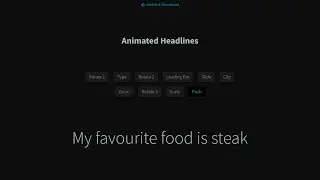 jQuery animate headline type text with HTML CSS | HTML CSS Animate headline jQuery type text