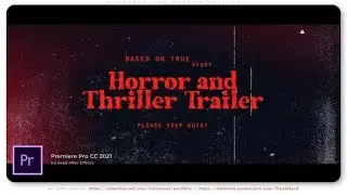 Premiere Pro Template: Suspense and Horror Trailer