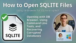 How to Open SQLITE Files (DB Browser for SQLite or sqlite3)