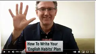 How to write your English Habits plan