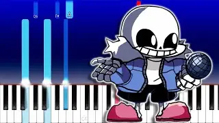 Burning In Hell (Ft. Saster) - [Friday Night Funkin'! Indie Cross (Piano Tutorial)