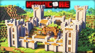 I Built a HUGE MINING OUTPOST in Minecraft Hardcore