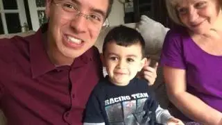 Fabio learns to type his name
