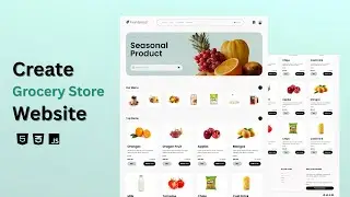Create Grocery Store Website Using HTML and CSS | Fast Code