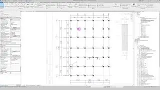 REVIT. План Свайного поля. Проекция ростверка, маркировка.