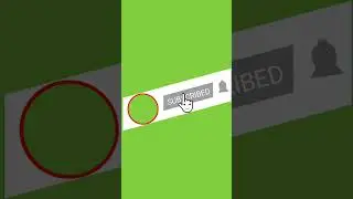 New Animated Subscribe Button Green Screen