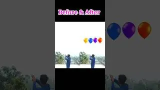 Before & After new magic vfx video elephant original video editing #shorts #youtubeshorts #vfx