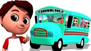 Roda Di Atas Bus | 3D sajak anak-anak | sajak di Indonesia | Wheels On The Bus | Bus Songs for Kids