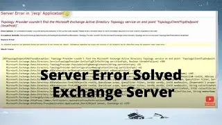 6  Lecture 6 Troubleshooting of Exchange Server 2016