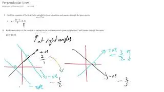 Finding the equation of a perpendicular line