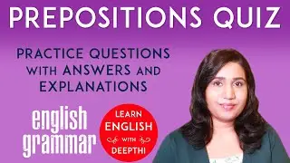 Prepositions Quiz Questions with Answers Explained | English Grammar Practice Worksheet Exam Test
