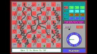 Designing Snakes and Ladders Game  Using C Language
