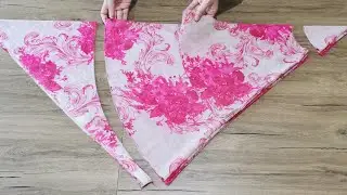 🔥 2 Layer Umbrella Skirt Cutting And Sewing 💥
