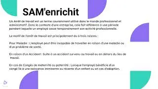Un arrêt de travail
