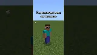 Как выглядят очки на человеке / Как это ощущается #очки #майнкрафт #minecraftshorts #компот #мем #а4