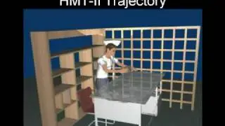A Hybrid Approach for Synthesizing Human Motion in Constrained Environments